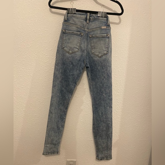 Kancan Ultra High Rise Ankle Skinny Jeans Size 24 ripped Button Fly VBK1782A - Picture 8 of 8